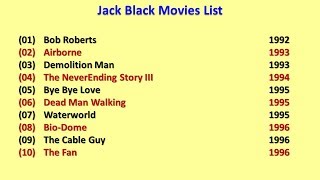 Jack Black Movies List