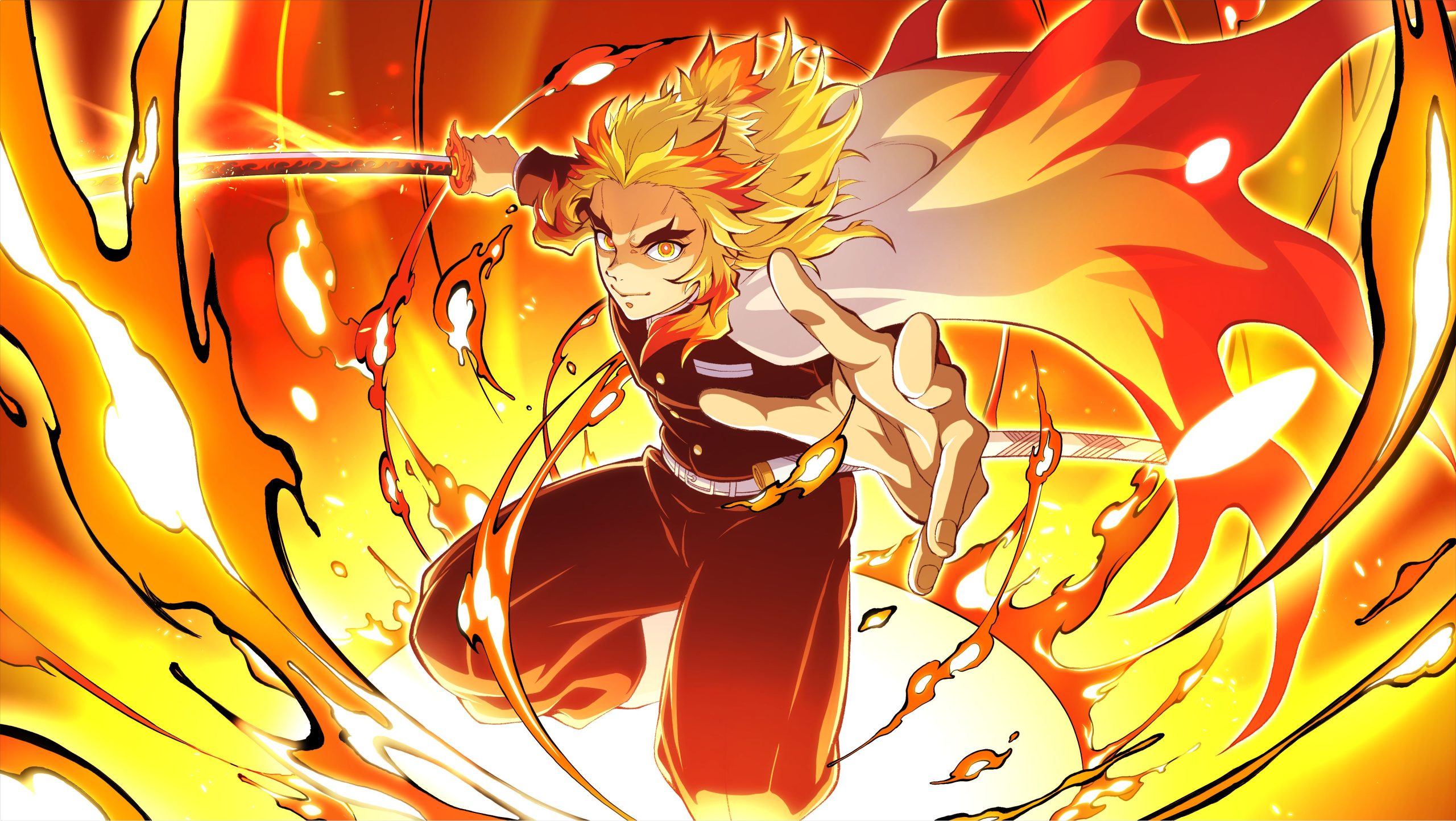 Rengoku Phone Wallpaper